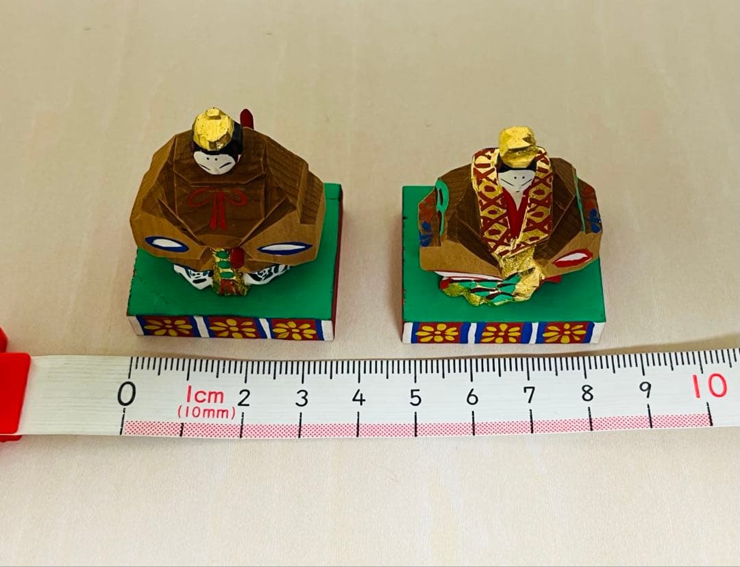 ⑭奈良一刀彫　お雛人形