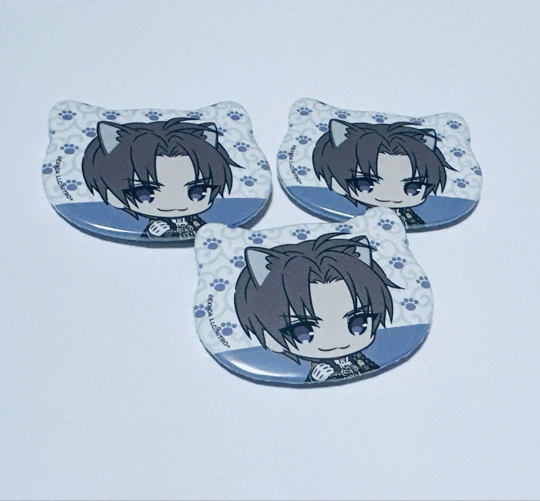 刀剣乱舞 猫耳缶バッジ ⭐︎ へし切長谷部 ⭐︎ 刀猫男士 長谷部 缶バッジ 缶バ