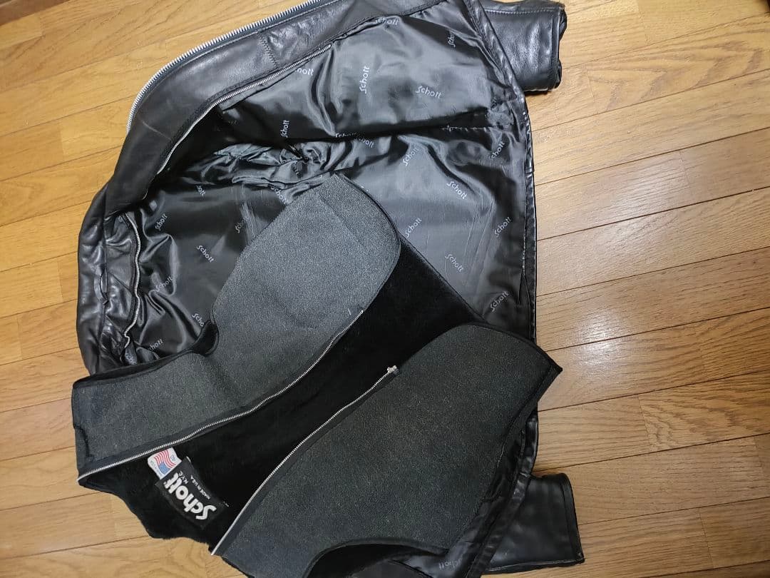 schott 643 サイズ40 ライナー付き