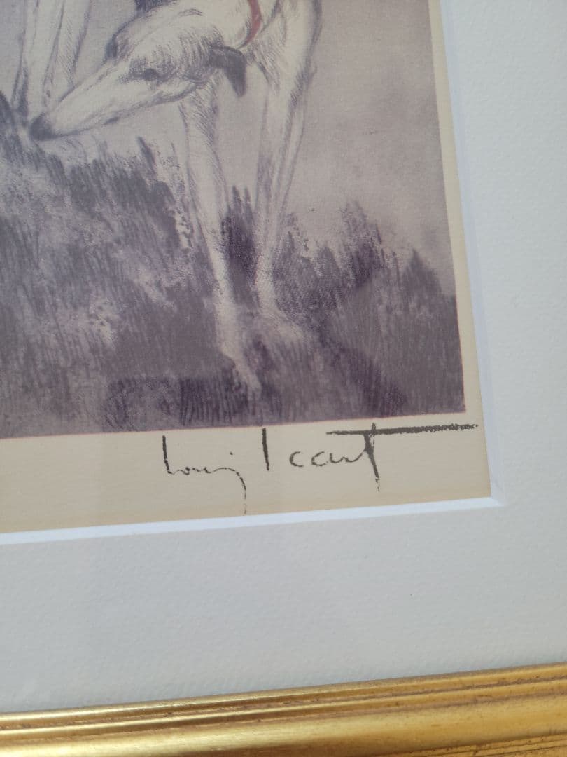 ルイ・イカール 突風 額装品 版画