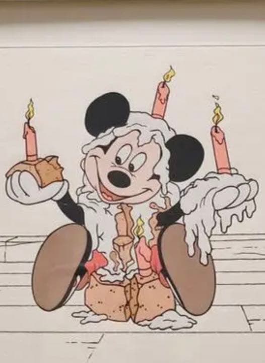 希少　☆ディズニートレジャーズ☆ミッキーアートTREASURES☆セル画