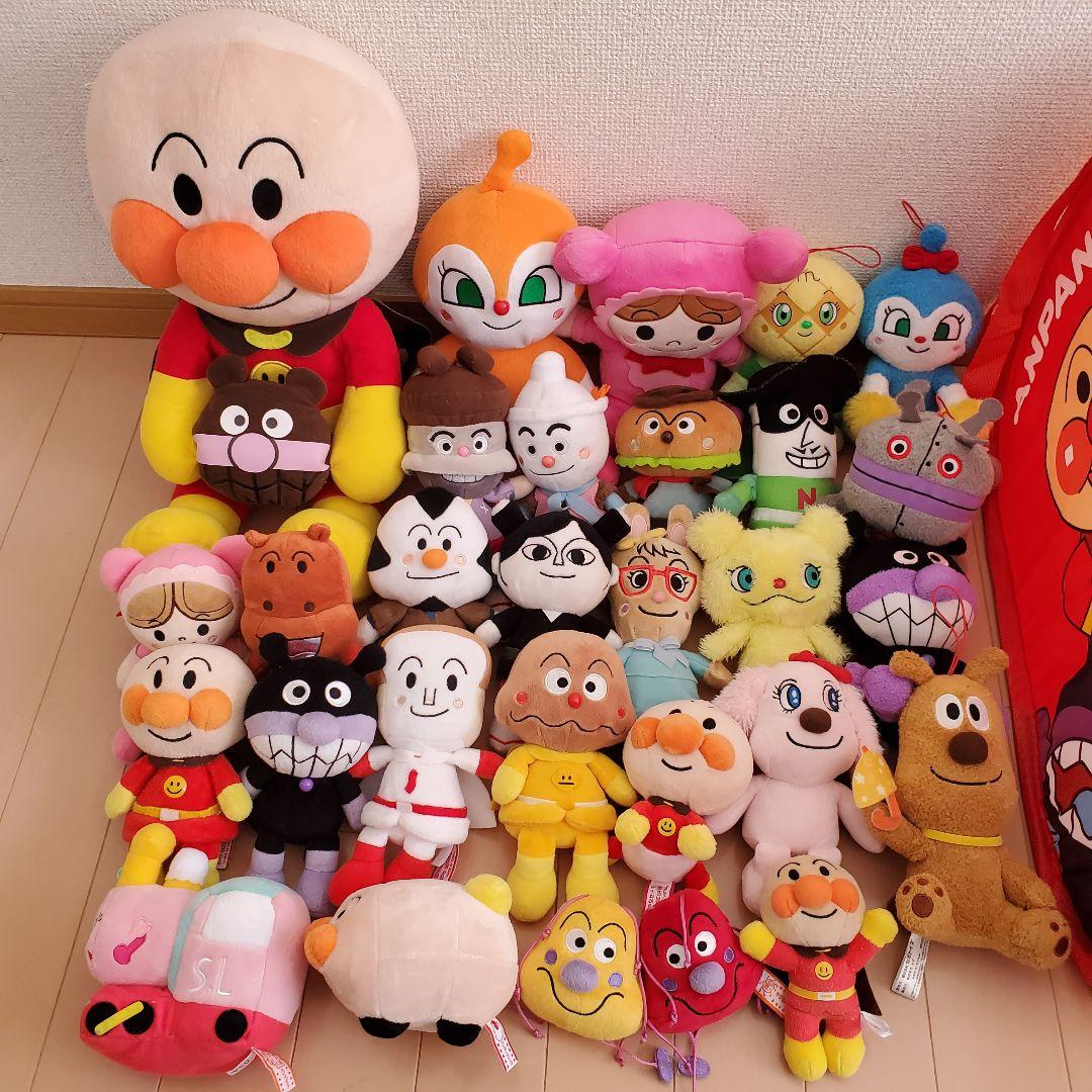 アンパンマン　ぬいぐるみ　ランドリーボックス　29体