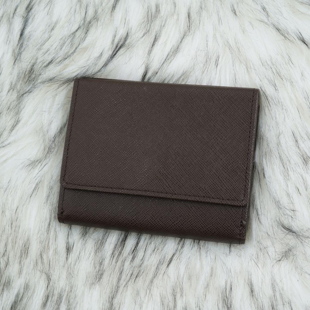 未使用品　綺麗　BURBERRY LONDON 三つ折り財布　ノバチェック　茶