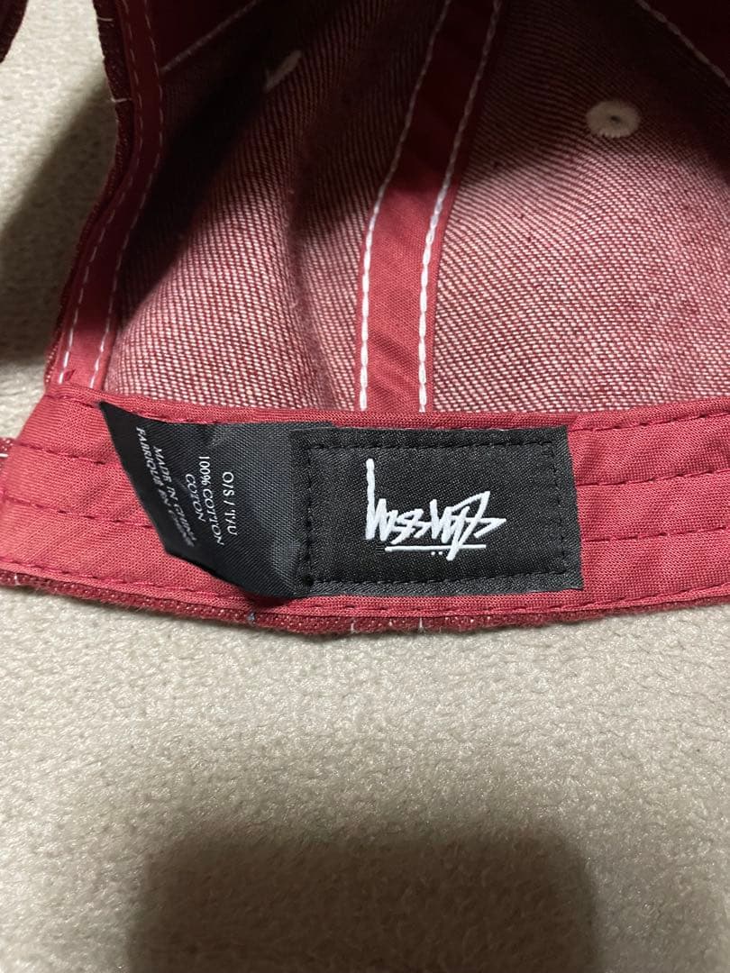 帽子 STUSSY Contrast Stitch Denim Strapback