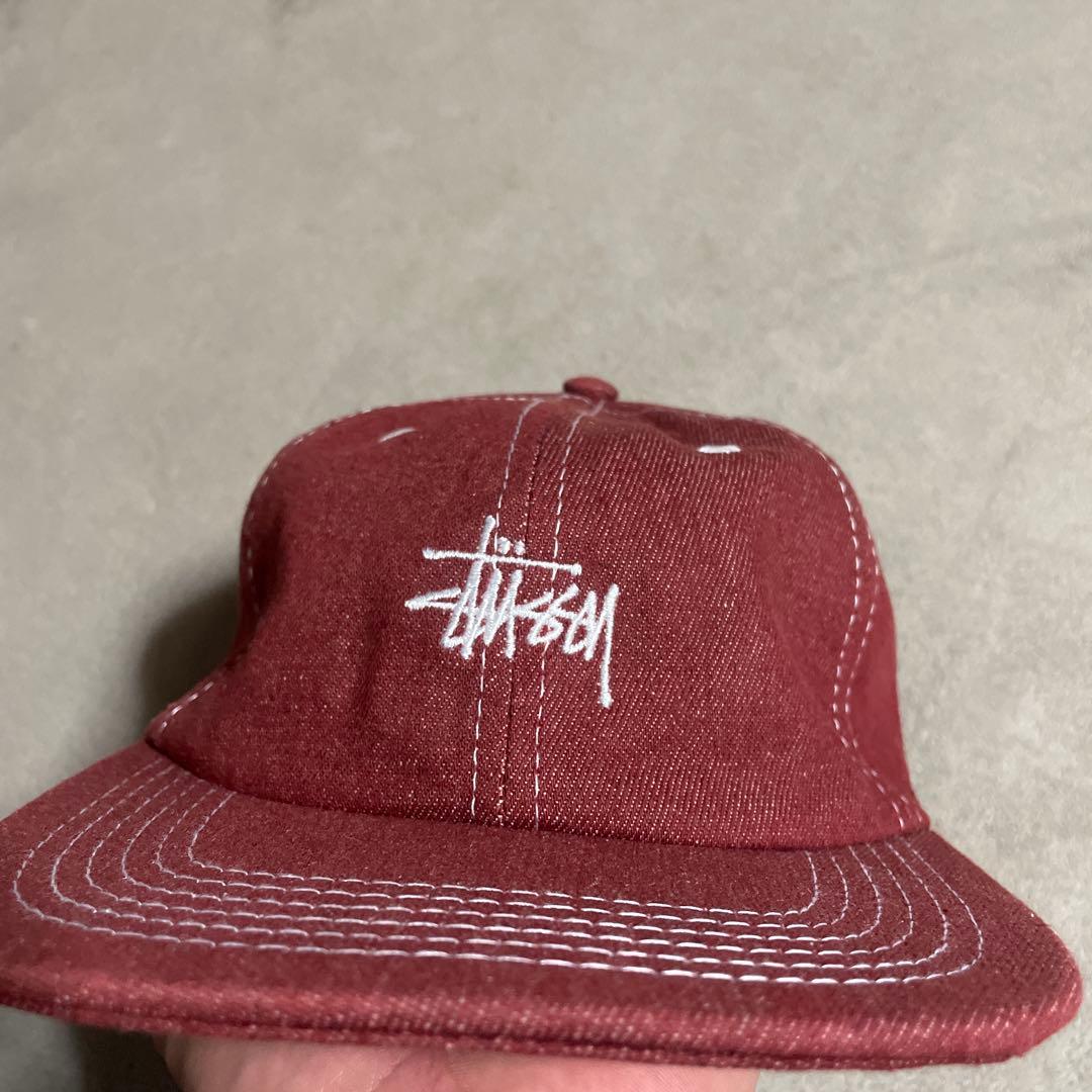 帽子 STUSSY Contrast Stitch Denim Strapback