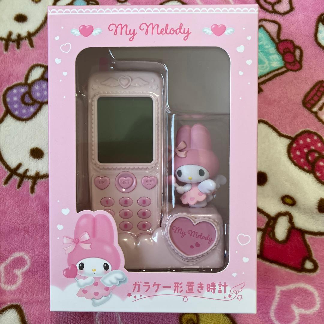サンリオ　ガラケー形置き時計　マイメロディ　新品