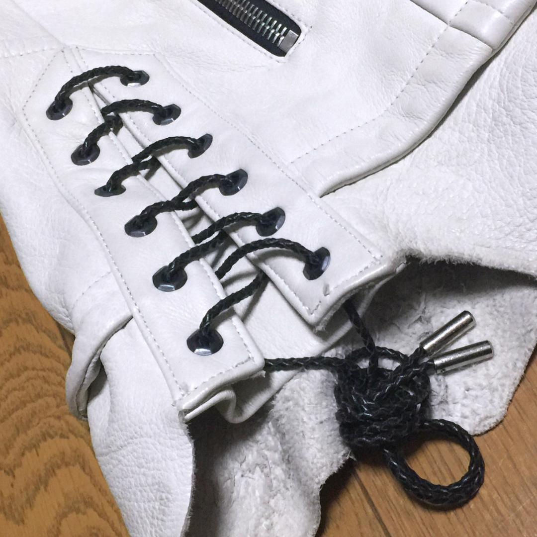 限定 Roen × BACKBONE 鹿革 ディアスキン ライダースジャケット