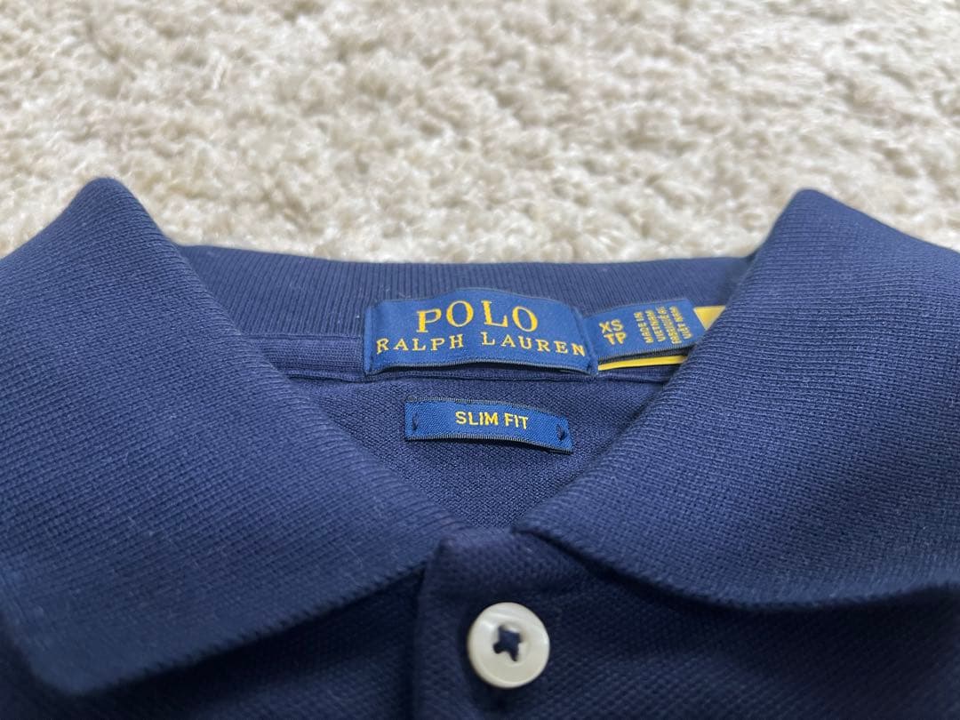 Polo Ralph Lauren ネイビーポロシャツ 半袖 スリムフィット