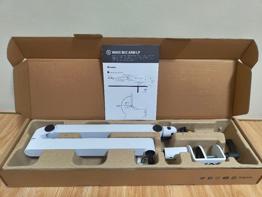 Elgato Wave Mic Arm LP White マイクアーム 白