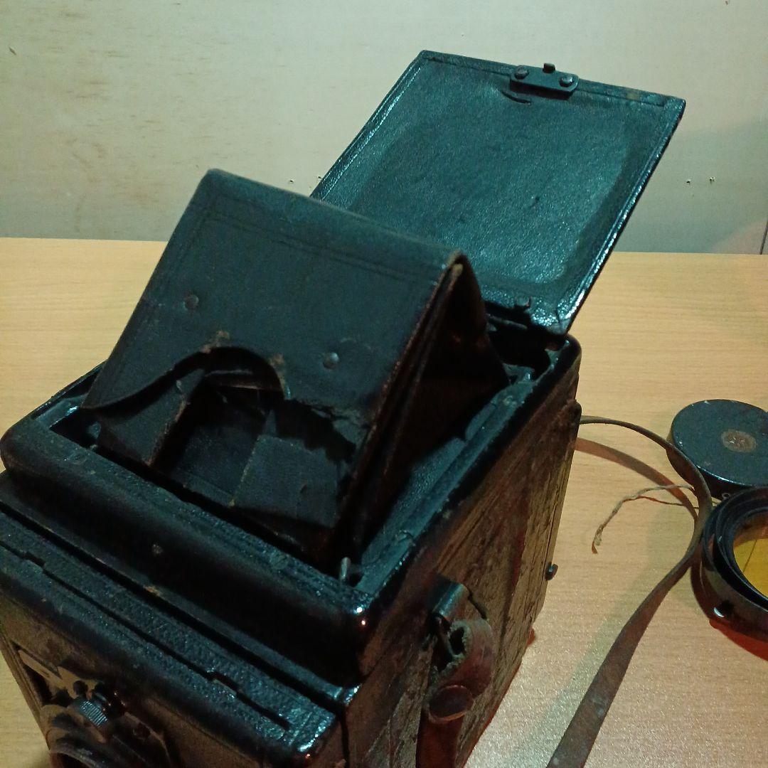 BIJOU REFLEX 木箱皮張　ジャバラ式カメラ 100年前に製造された！