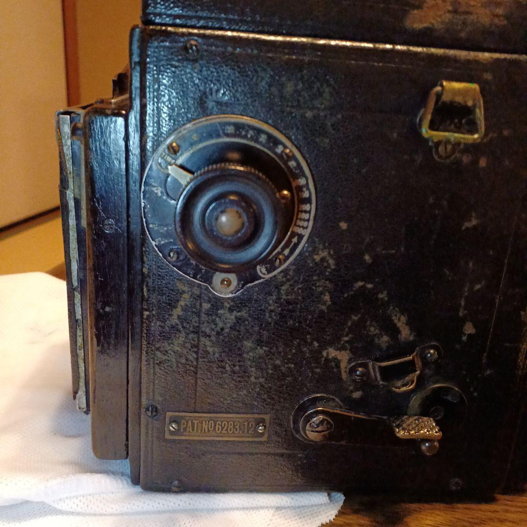 BIJOU REFLEX 木箱皮張　ジャバラ式カメラ 100年前に製造された！
