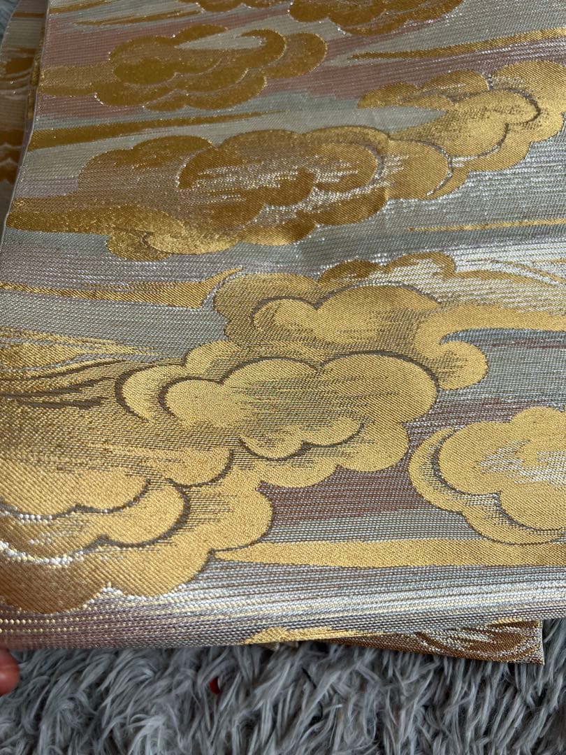 川島織物　袋帯　フォーマル　祥雲文様　美品