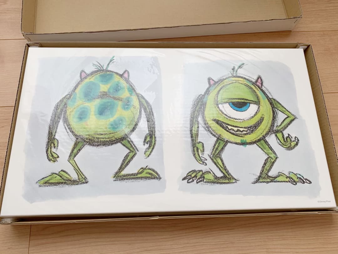 ピクサー展　キャンバスアートパネル　モンスターズインク　入手困難　ディズニー