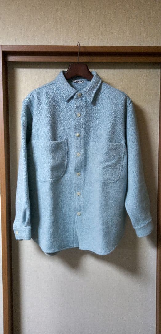 ジャケット・アウター AURALEE SHETLAND WOOL SHIRTS BLOUSON 4