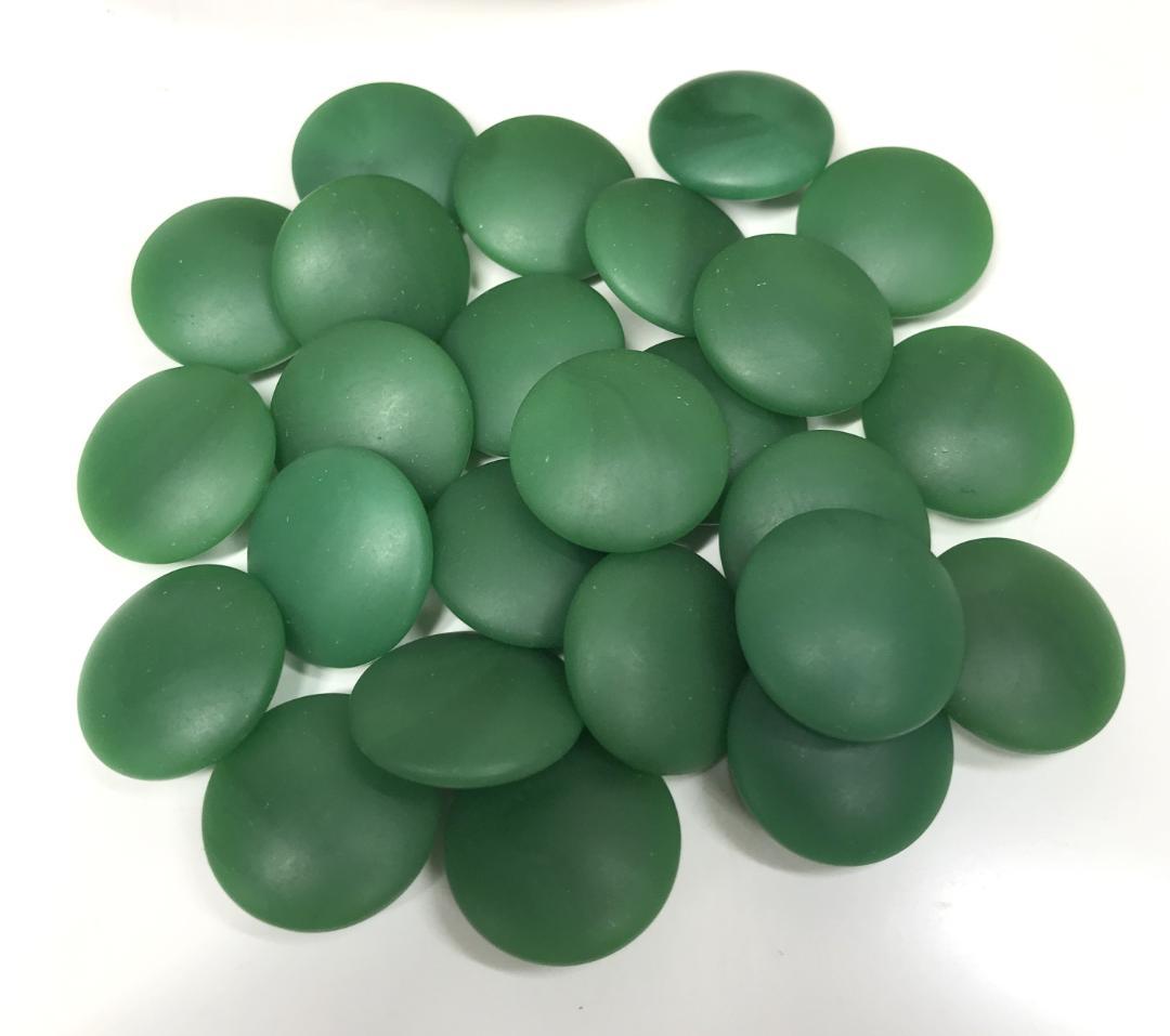 良品 希少 グリーン碁石 囲碁 グリーン 緑 天然木 目に優しい