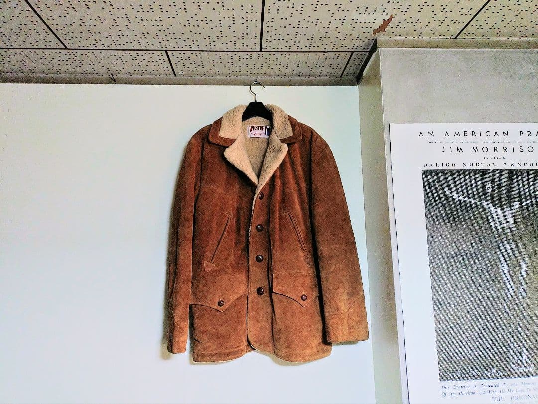 ✨✰schott✰ボアスエードジャケット《42インチ》USED美品✨