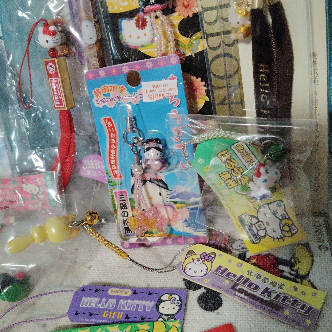 ハローキティ ストラップ まとめ ご当地　根付　ねつけ　ボールペン　限定