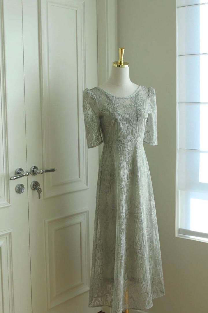 【新品即発送】kaeneスパンコールアネモネドレス