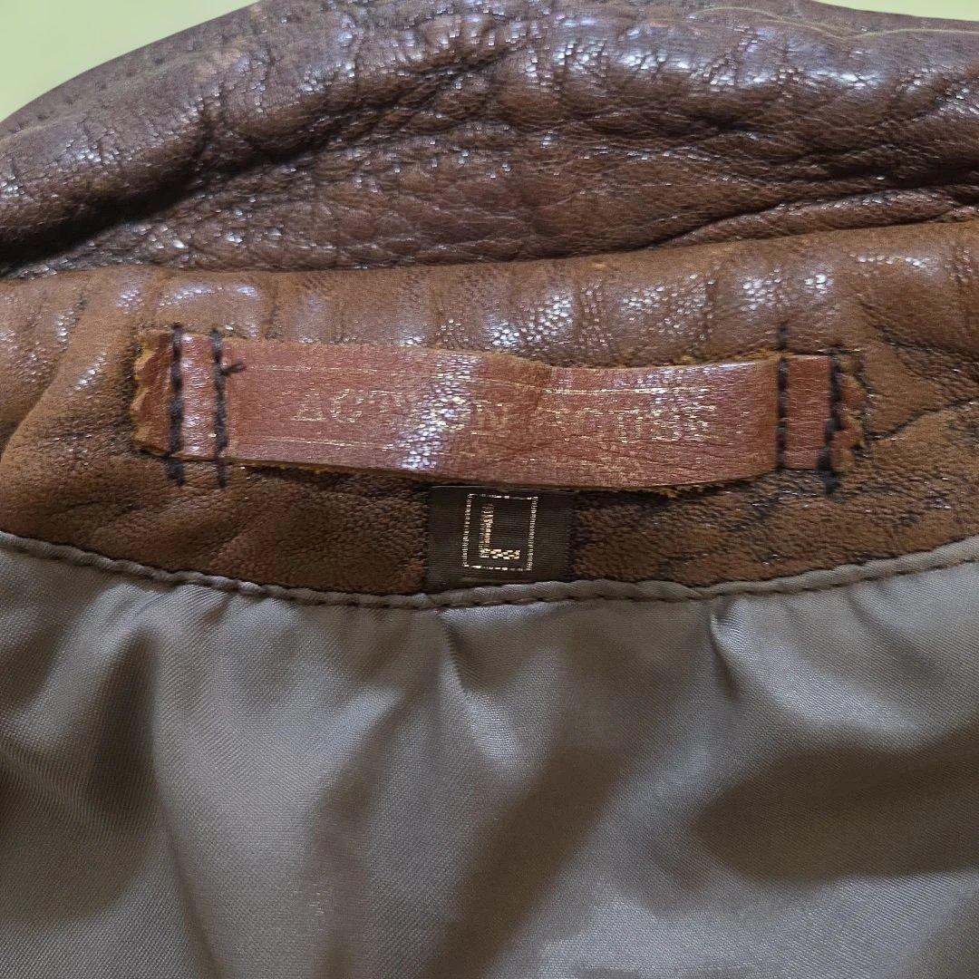 ACTION HOUSE ブラウン レザージャケットG-1 Lサイズ 羊革