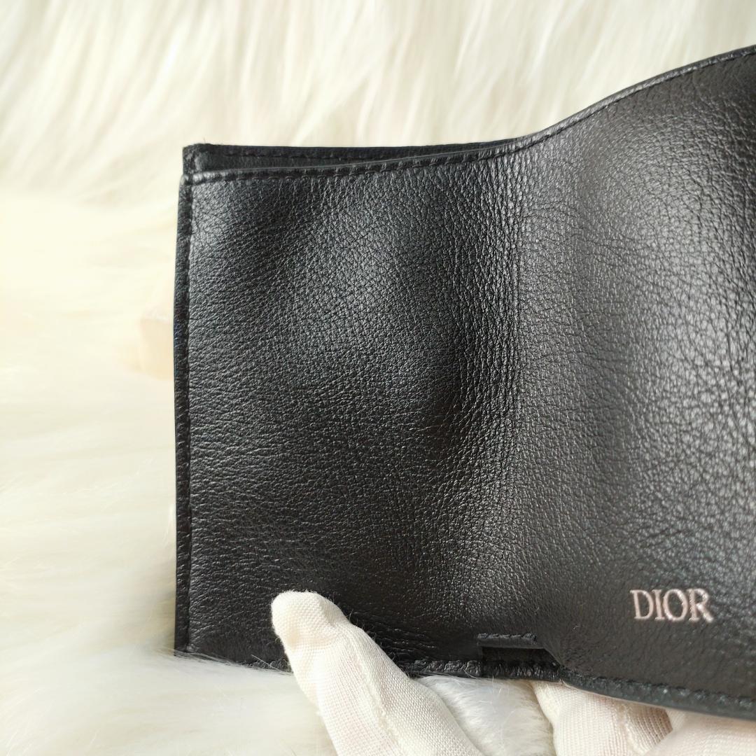 極美品・現行✨クリスチャンディオール 財布 三つ折り オブリーク レディース