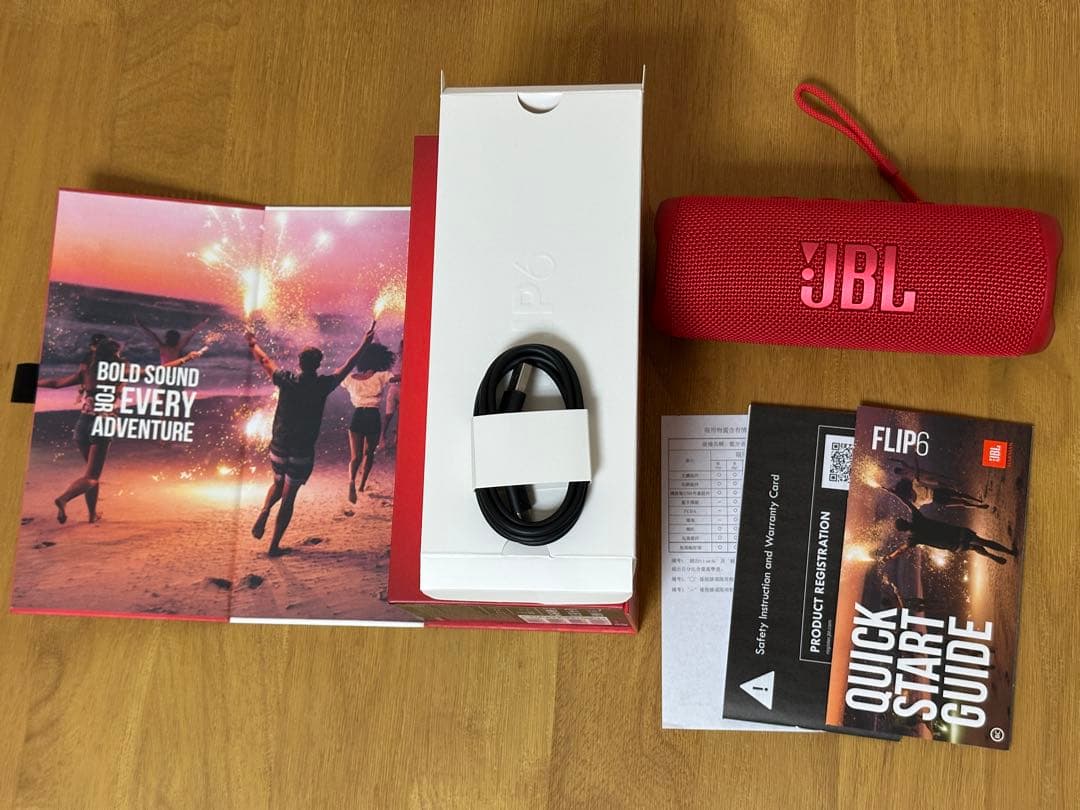 JBL FLIP6 Bluetoothスピーカー レッド 美品