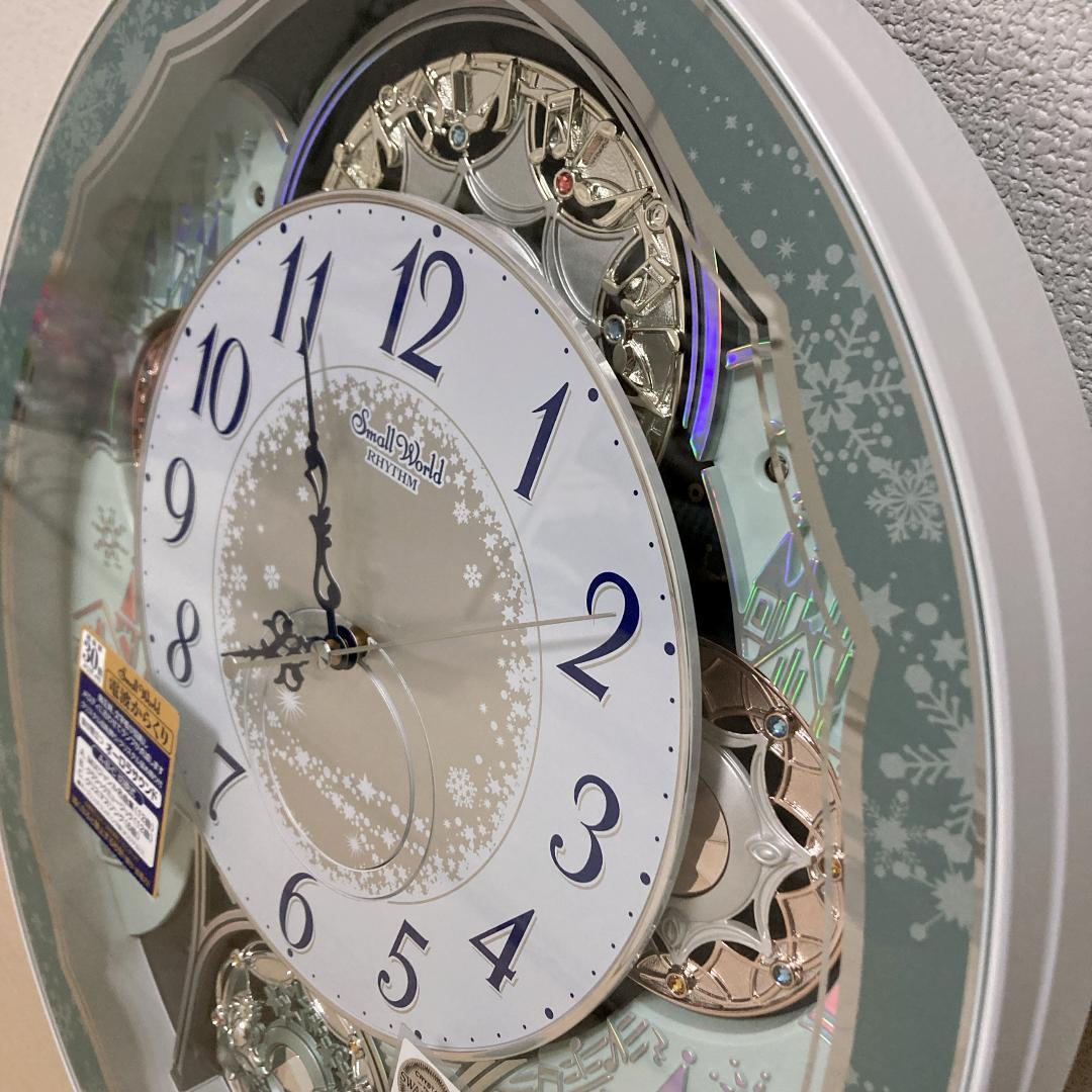 美品 リズム時計工業 Small World からくり時計 4MN537RH04