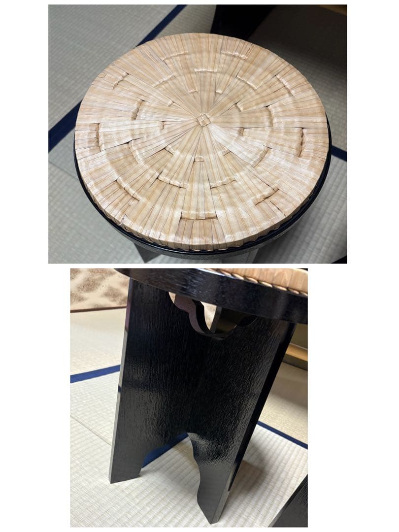 【中古品】茶道具 点茶盤 掻合塗 表用セット