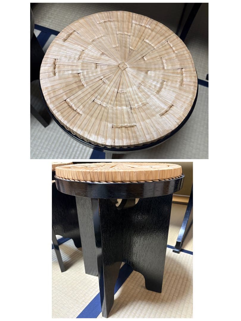 【中古品】茶道具 点茶盤 掻合塗 表用セット