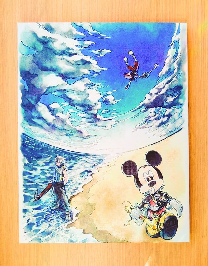 キングダムハーツ　キャンバスボード　ミッキー　ソラ　リク