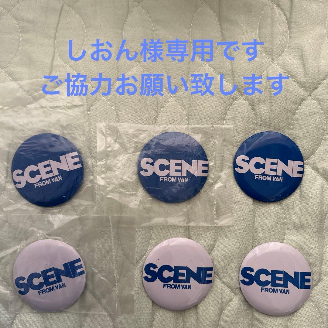 【しおん】昭和レトロVANコレクション SCENE缶バッジ６個　希少