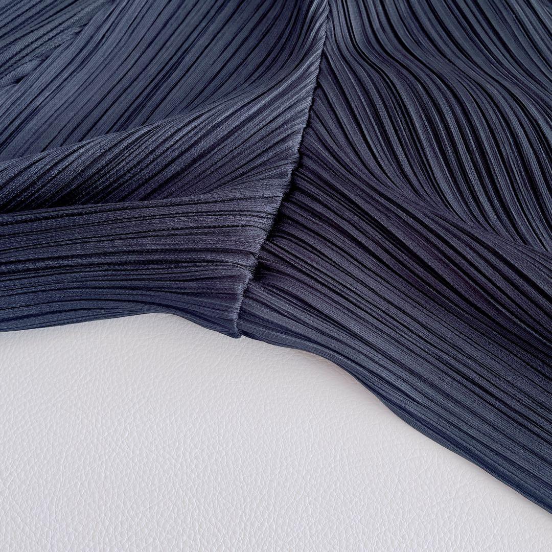 美品✨プリーツプリーズ　プリーツパンツ　キュロットスカート　ネイビー　サイズ3