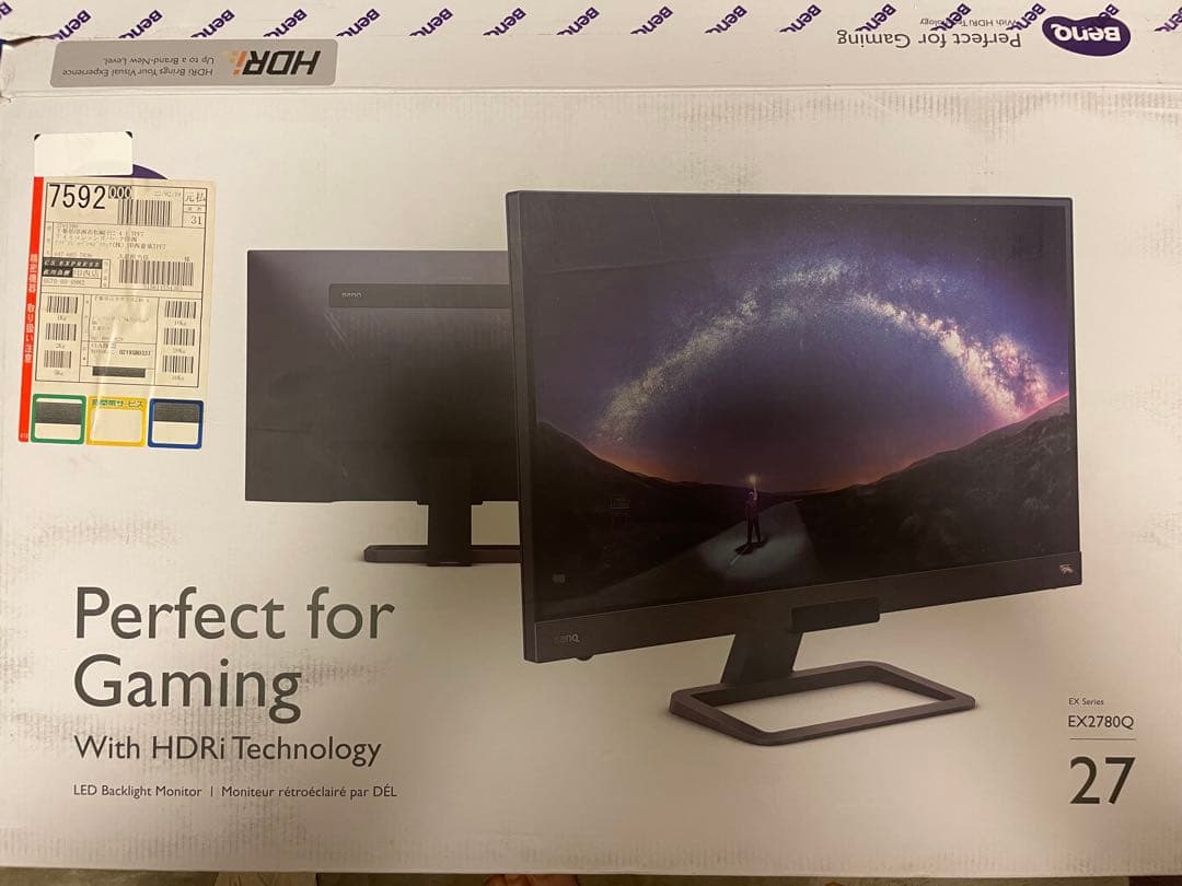 BenQ ex2780q ディスプレイ・モニター本体