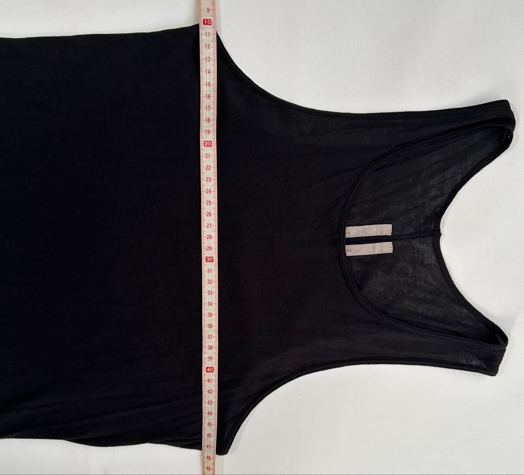 rick owens リックオウエンス ノースリーブ カットソー タンクトップ黒