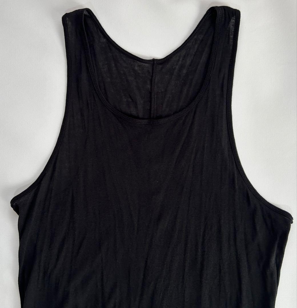rick owens リックオウエンス ノースリーブ カットソー タンクトップ黒
