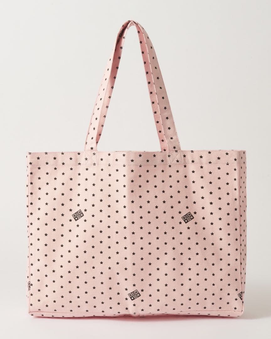 uni　BONTON 星柄トートバッグ　薄ピンク
