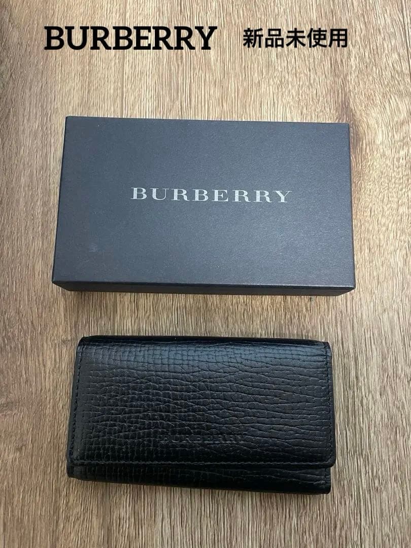 BURBERRY バーバリー ノバチェック 5連 キーケース レザー ブラック
