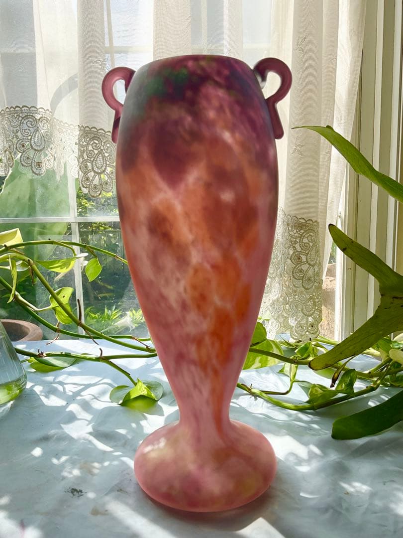 稀少作品！シュナイダー兄弟「ヴィトリフィカシオン彩の花瓶」