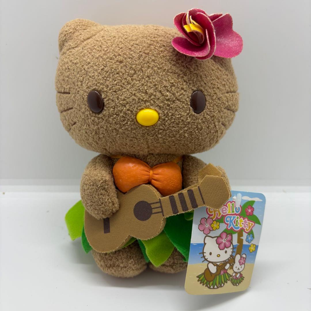 レア　新品タグ付き Sanrio サンリオ ぬいぐるみ ウクレレ ハワイキティ