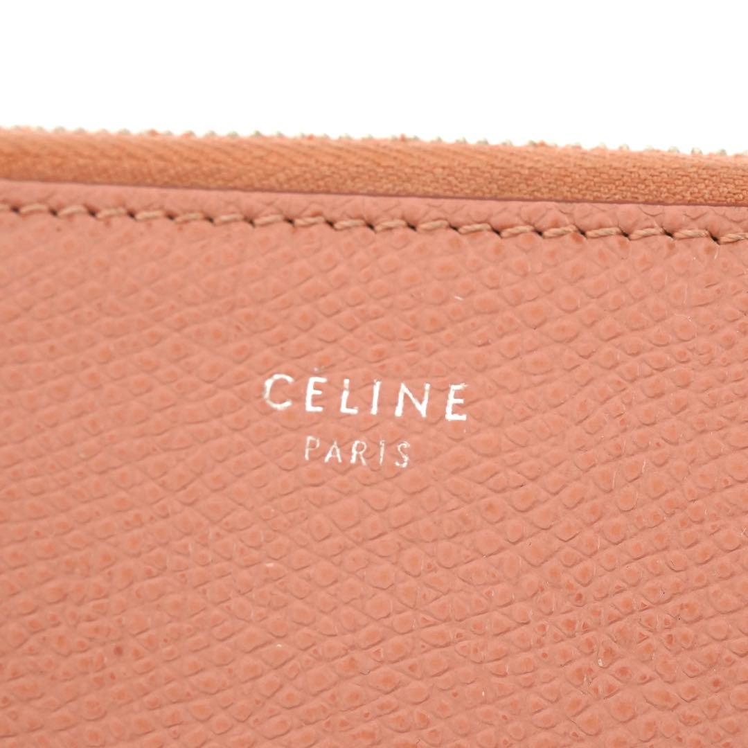 ✨未使用に近い✨　CELINE ケース　小銭入れ　L字ファスナー 刻印