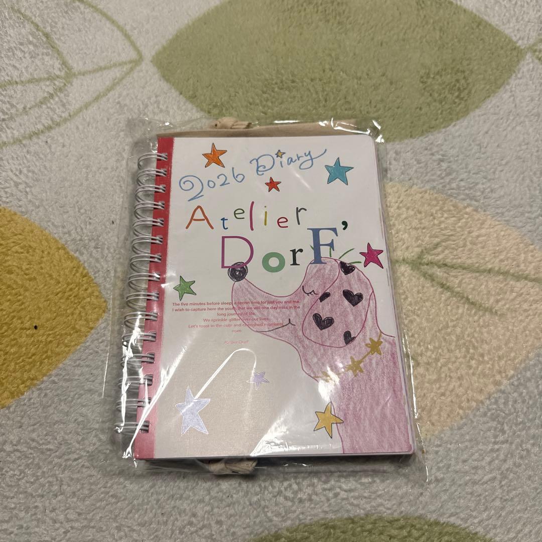 2026 Diary Atelier Dorfスケジュール帳　巾着付き