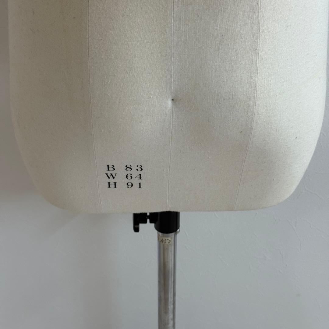 文化服装学院 BUNKA トルソー マネキン 成人　高さ調節可　スタンド付き