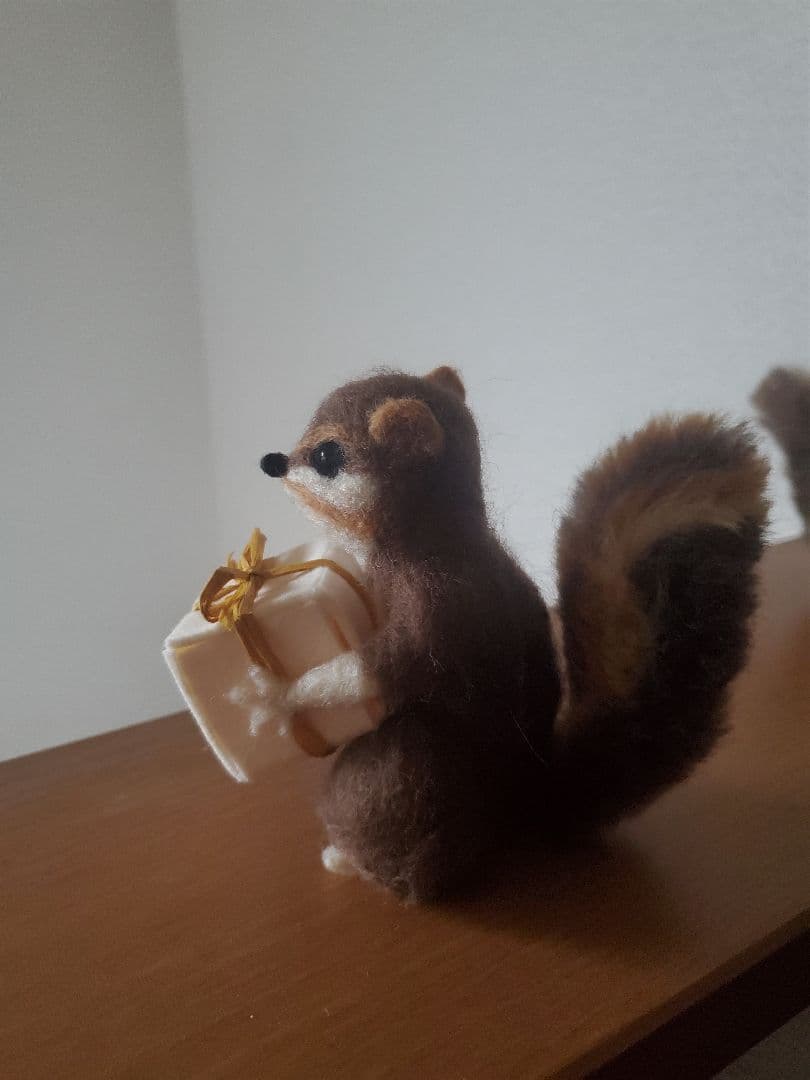 tanton ページ　羊毛フェルト リスとくま