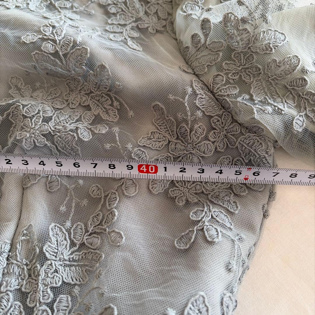 form forma マザードレス レース袖付きロングドレス　大きいサイズ