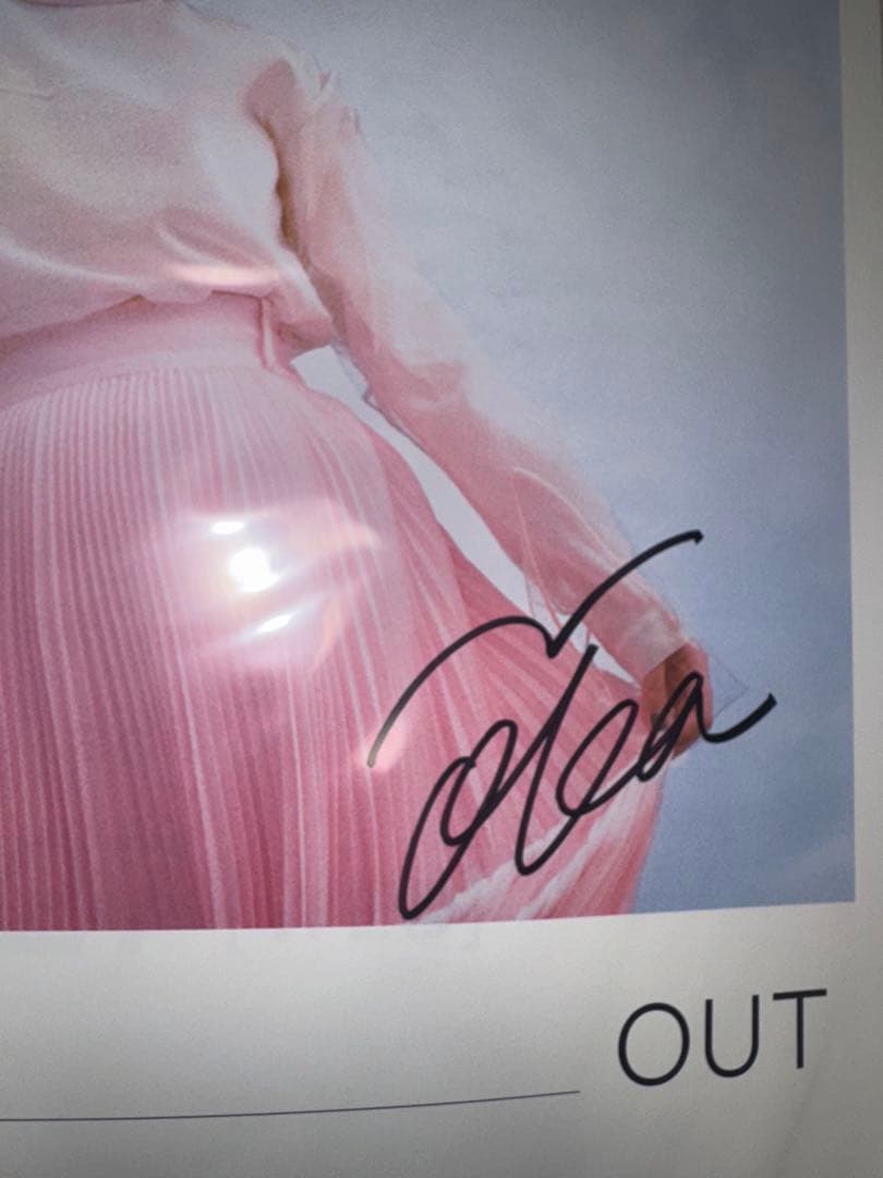 adieu 2 アルバム告知ポスター　上白石萌歌　 直筆サイン入り