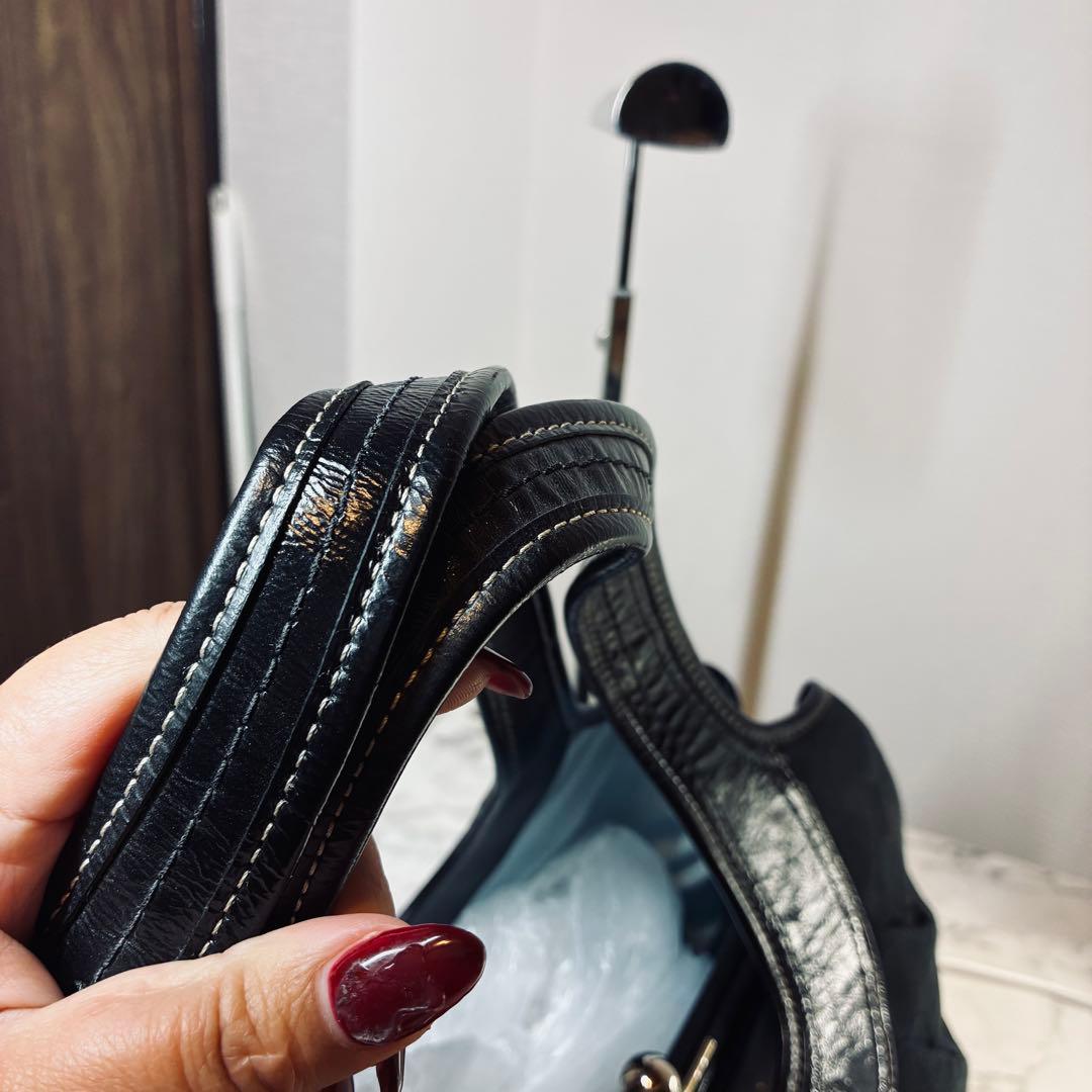 COACH F14380 プリーテッド サッチェル エルゴ バッグ がま口