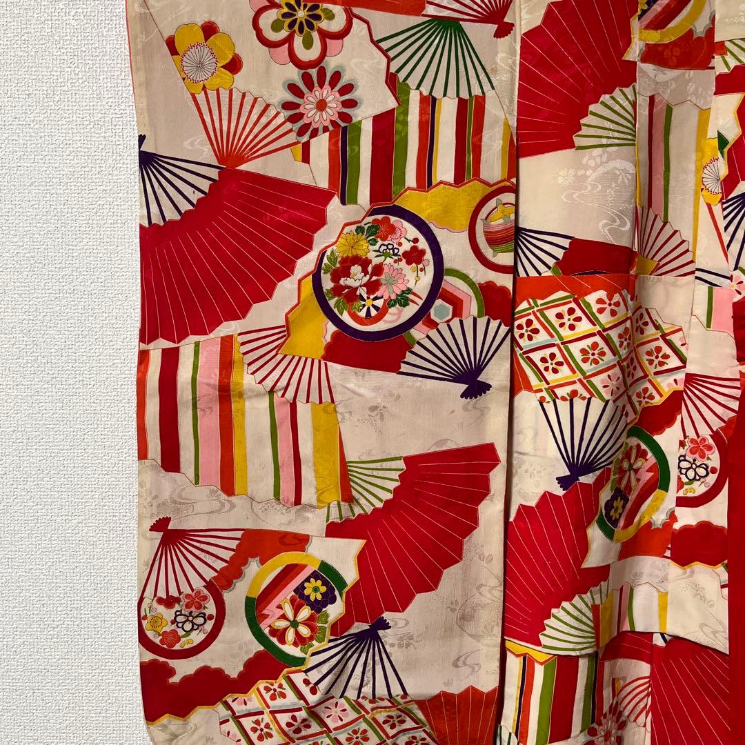 七五三　5歳　7歳　女の子　正絹　アンティーク