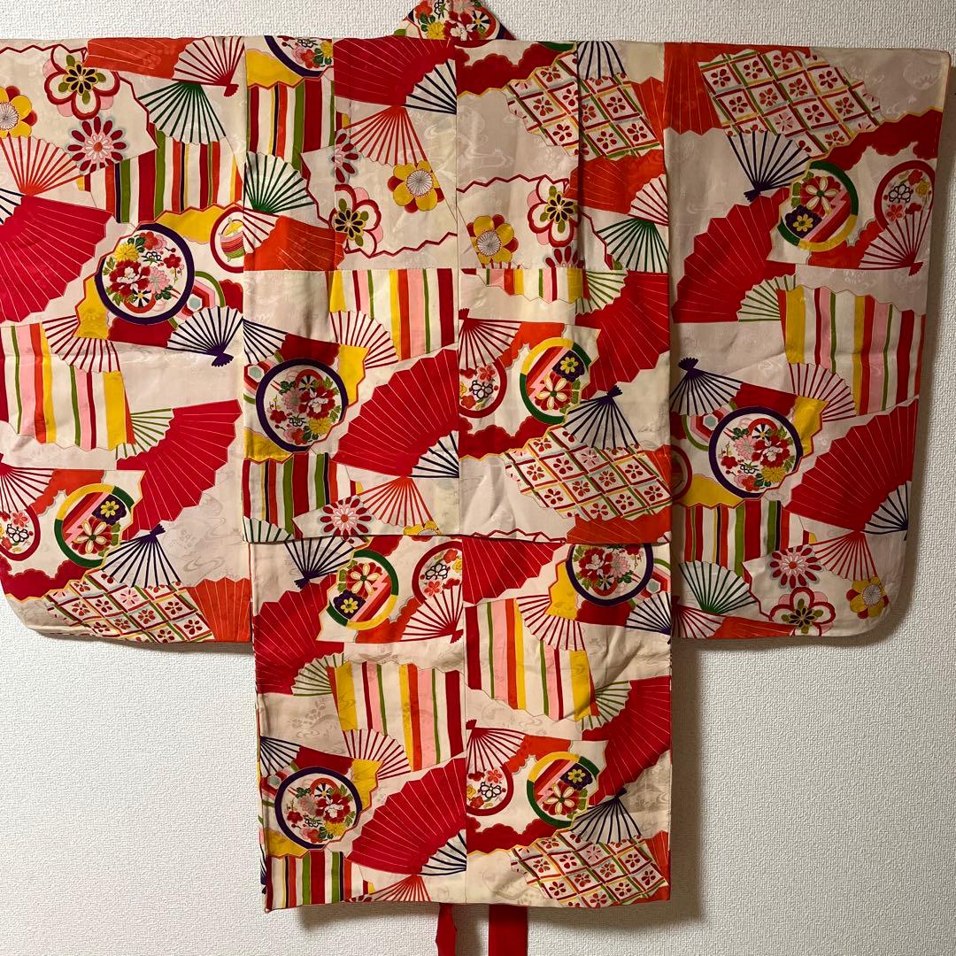 七五三　5歳　7歳　女の子　正絹　アンティーク