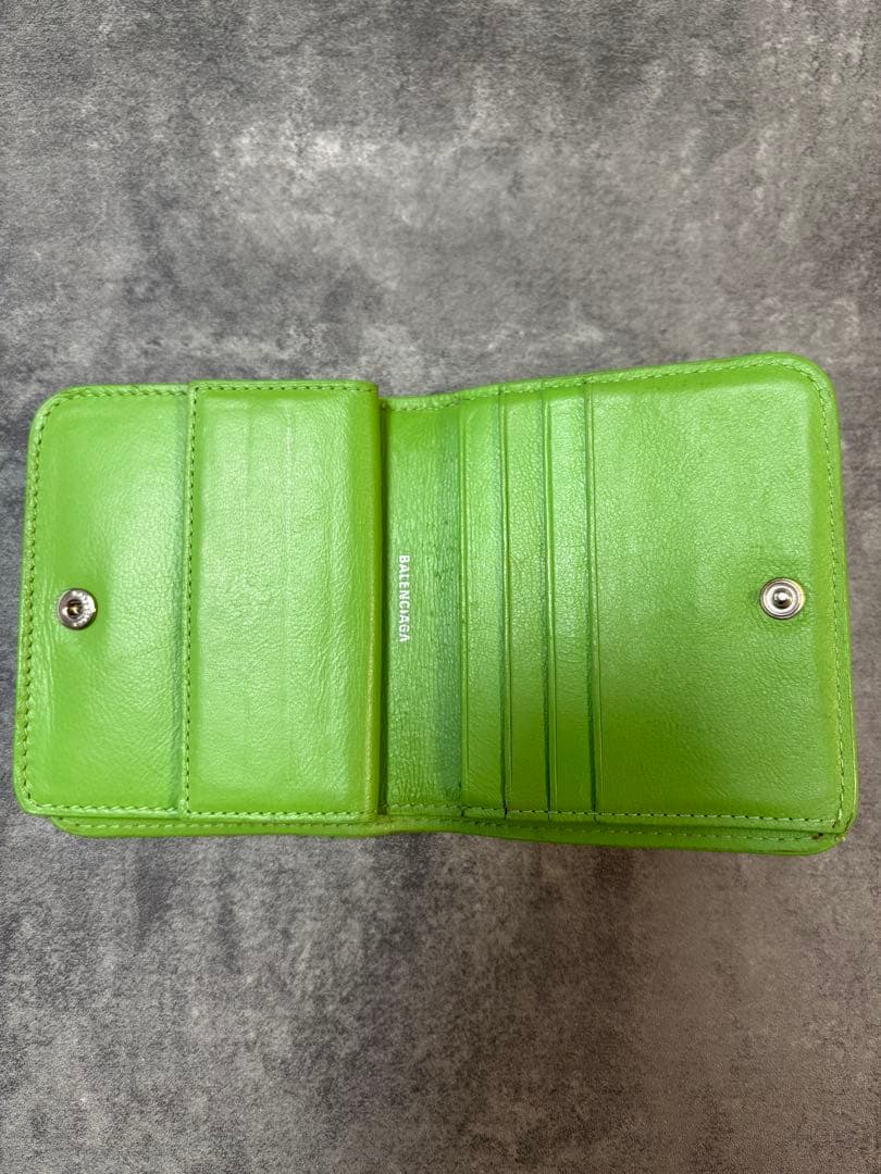 BALENCIAGA 二つ折り財布 グリーン