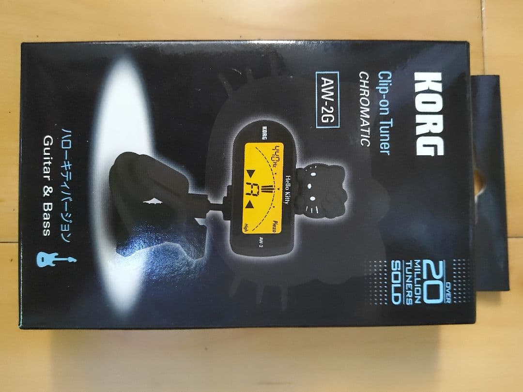 未開封KORG AW-2GKWクリップチューナーハローキティ ホワイトとブラック