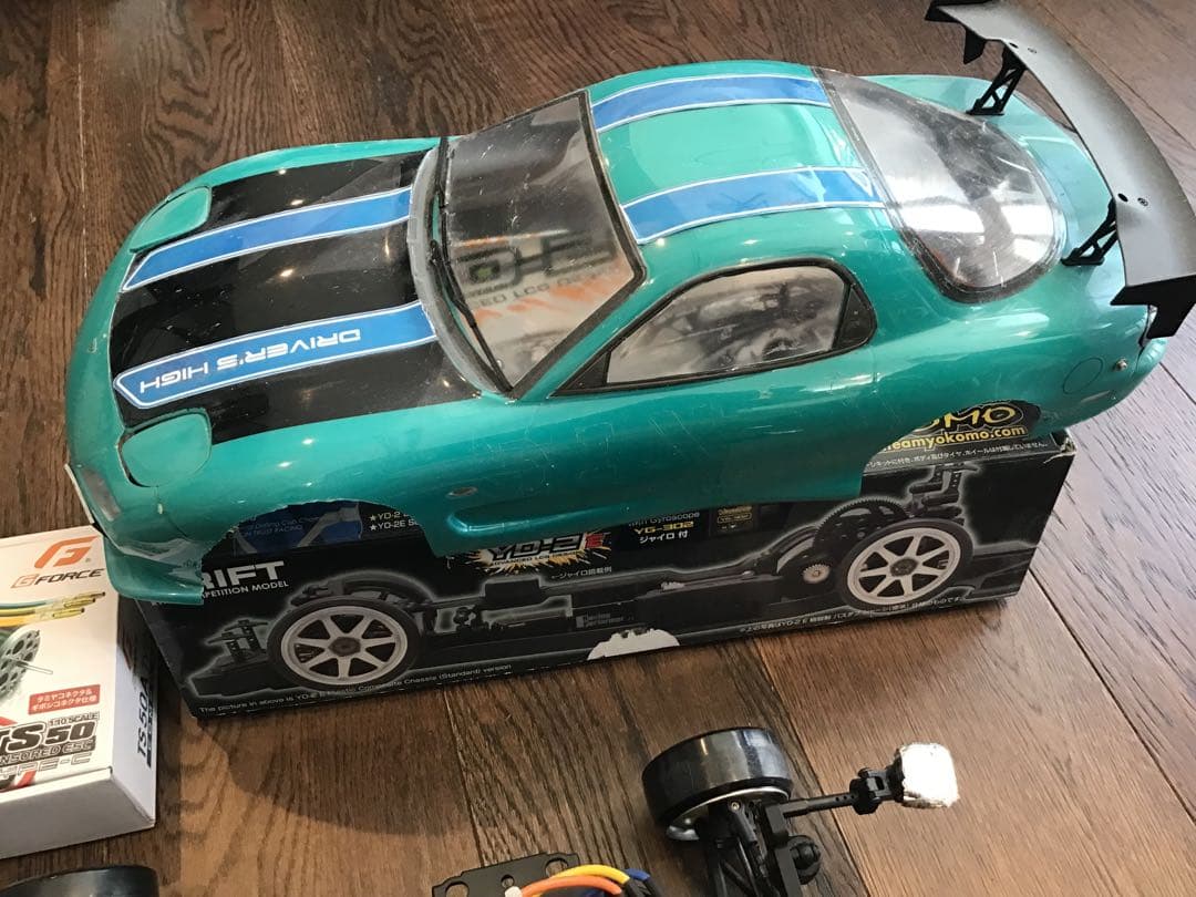 ヨコモYD-2E 受信機　モータ　サーボ　スピコン　ジャイロ　progbox付き